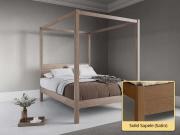 Four Poster Bed - Classic solid sapele