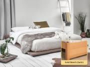 low modern attic Solid Beech (Satin)