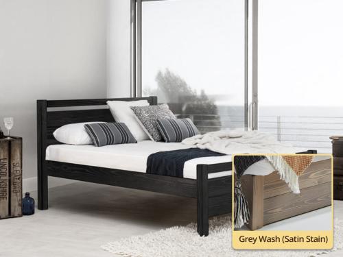 Cambridge Bed grey wash
