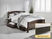 Traditional Country Bed black wash