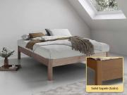 Platform Bed (No Headboard / Space Saver) Solid Sapele
