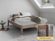 Platform Bed (No Headboard / Space Saver) Solid Walnut