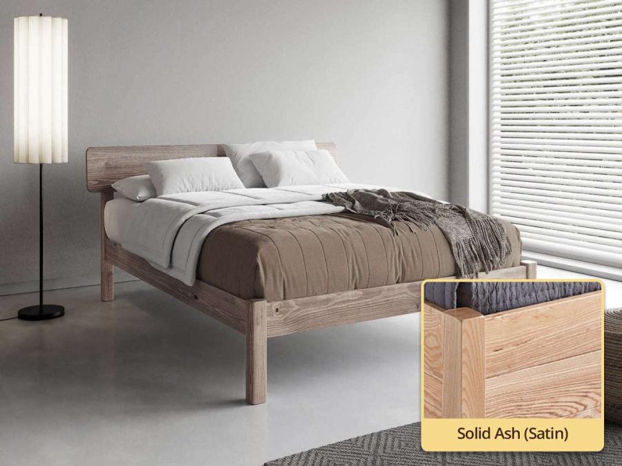The Deco Bed solid ash
