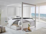 white four poster bed frame by get laid beds