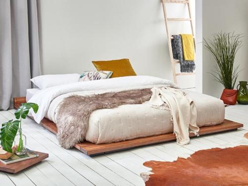 low wooden modern attic bed by get laid beds