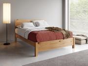 chelsea wooden bed frame in honey