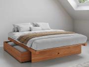 wooden japanese bed frame with storage by get laid beds