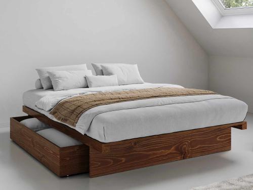 japanese storage bed by get laid beds in coffee bean colour