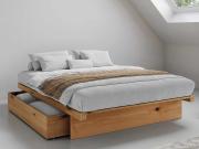 japanese storage bed frame in honey colour by get laid beds