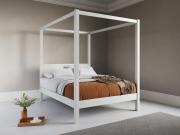 white four poster bed frame by get laid beds