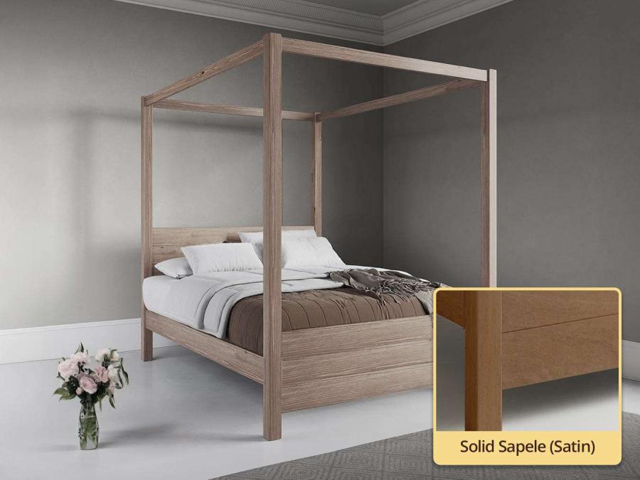 Four Poster Bed - Summer solid sapele