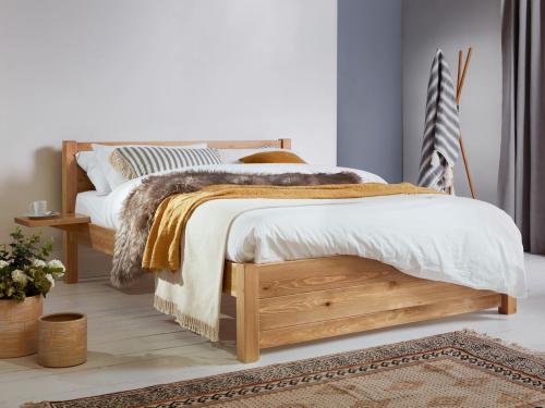 london storage bed in honey colour without underbed storage box