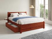 red wooden storage bed london design by get laid beds