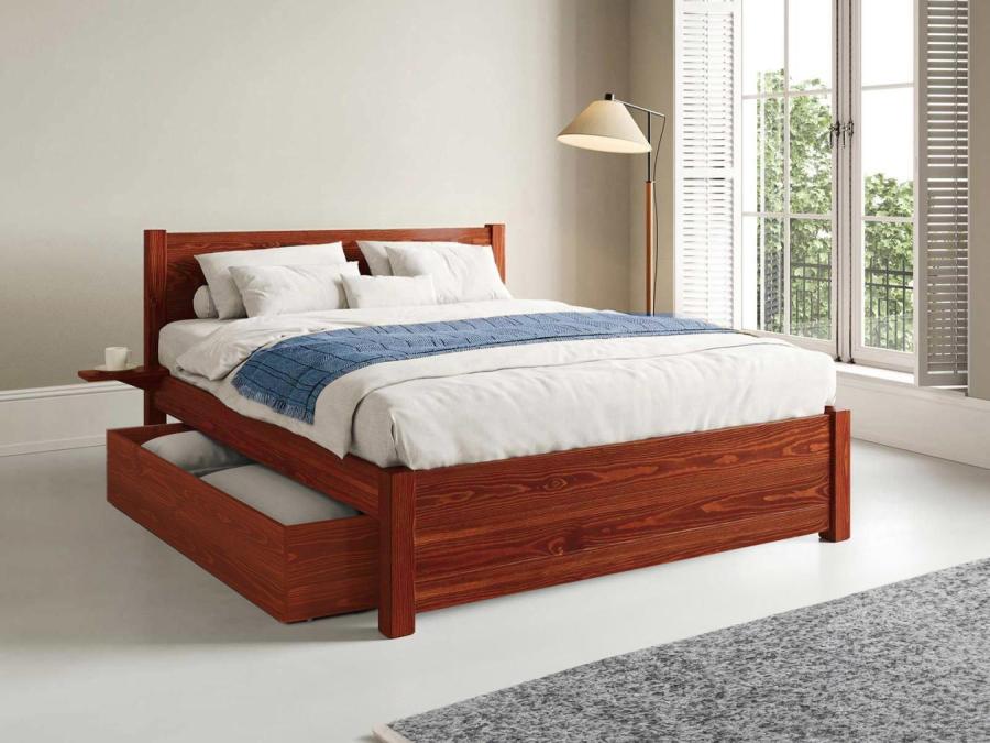 red wooden storage bed london design by get laid beds