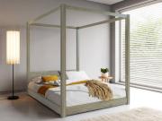 grey wash low four poster bed frame by get laid beds