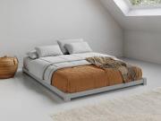 grey low space saver bed