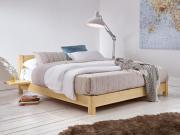 low oriental space saver natural wooden bed