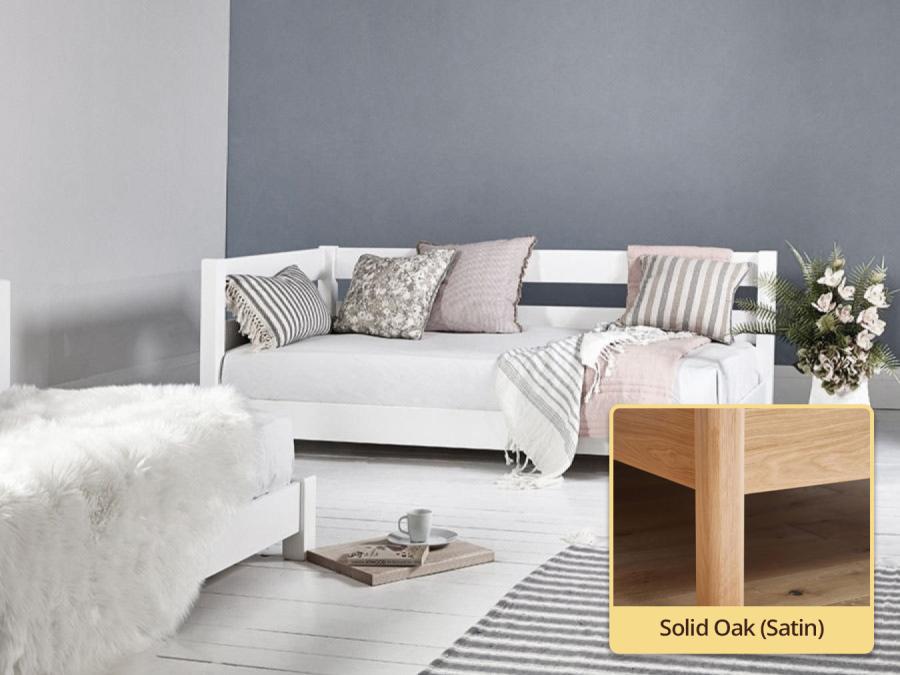 solid oak modern day bed by get laid beds