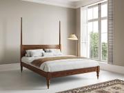 coffee bean moroccan four poster platform bed