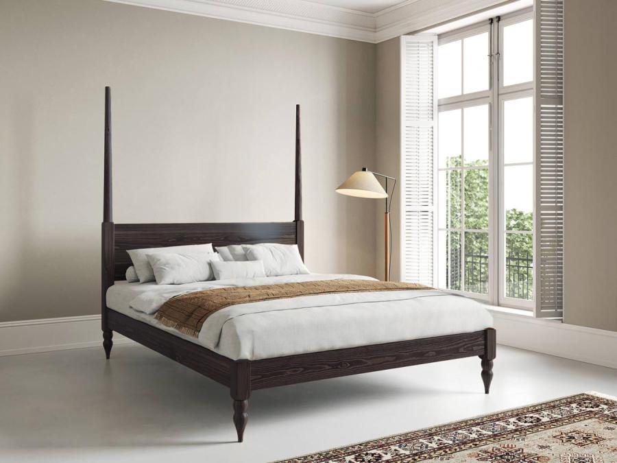 black four poster platform bed moroccan design