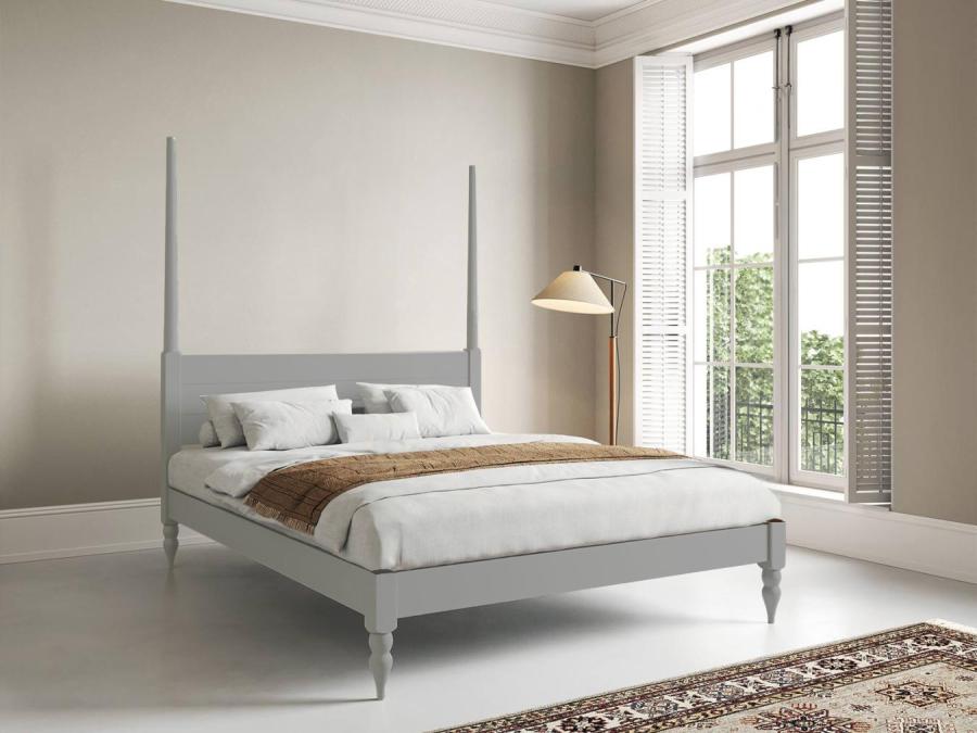 grey four poster platform bed frame moroccan design by get laid beds
