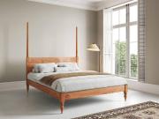 cinnamon colour four poster platform bed moroccan design