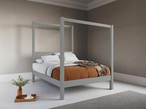 grey four poster bed frame by get laid beds