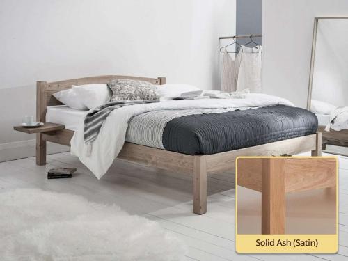 solid ash classic wooden bed frame by get laid beds