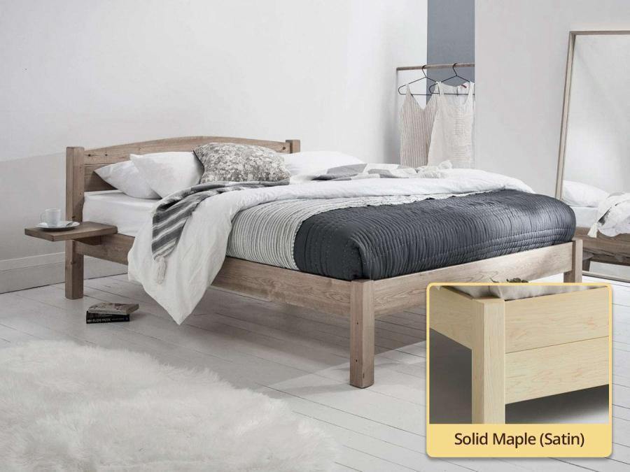 solid maple classic platform bed frame by get laid beds