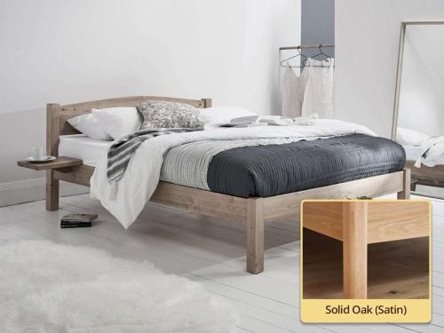 solid oak bed frame classic design by get laid beds