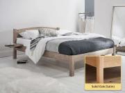 solid oak bed frame classic design by get laid beds