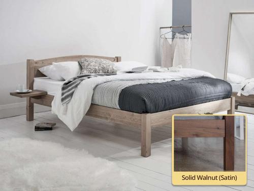 solid walnut classic wooden bed by get laid beds