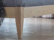 tapered wood bed leg option