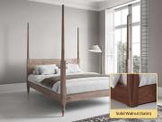 solid walnut four poster bed moroccan design