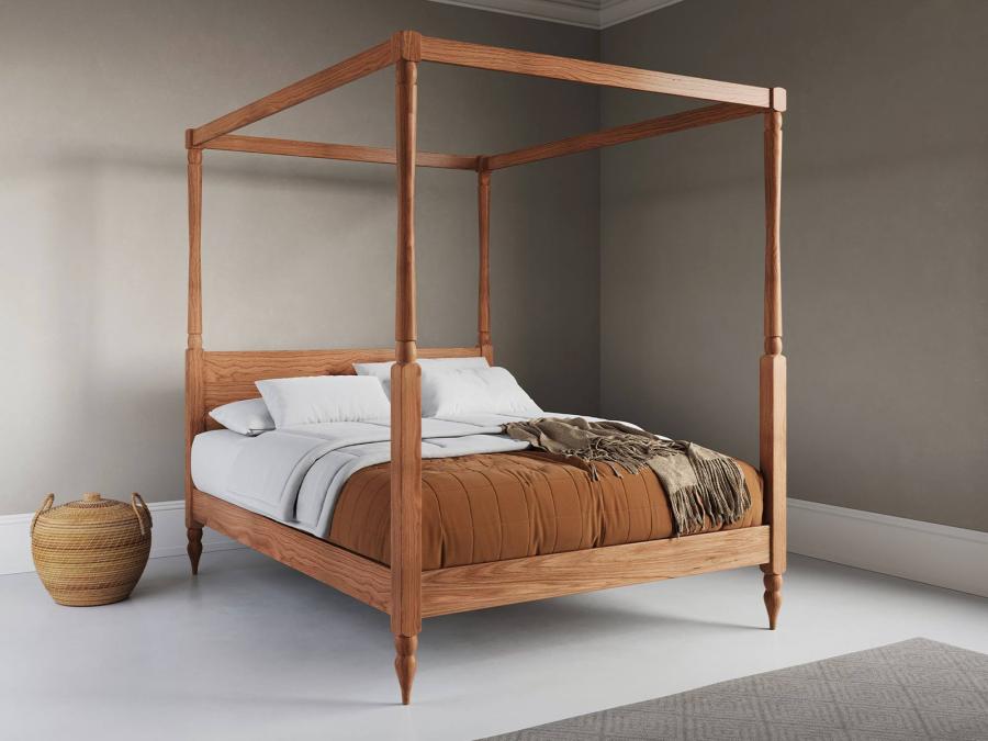 solid oak wooden four poster bed frame country design by get laid beds