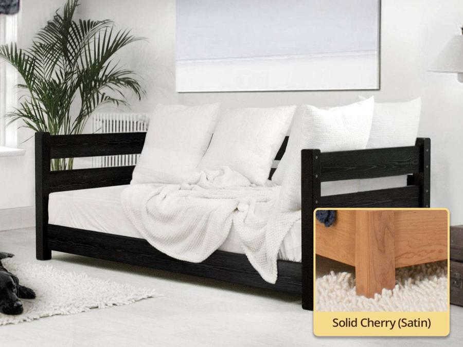 solid cherry modern day bed by get laid beds
