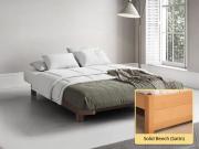 solid beech platform bed floating design by get laid beds