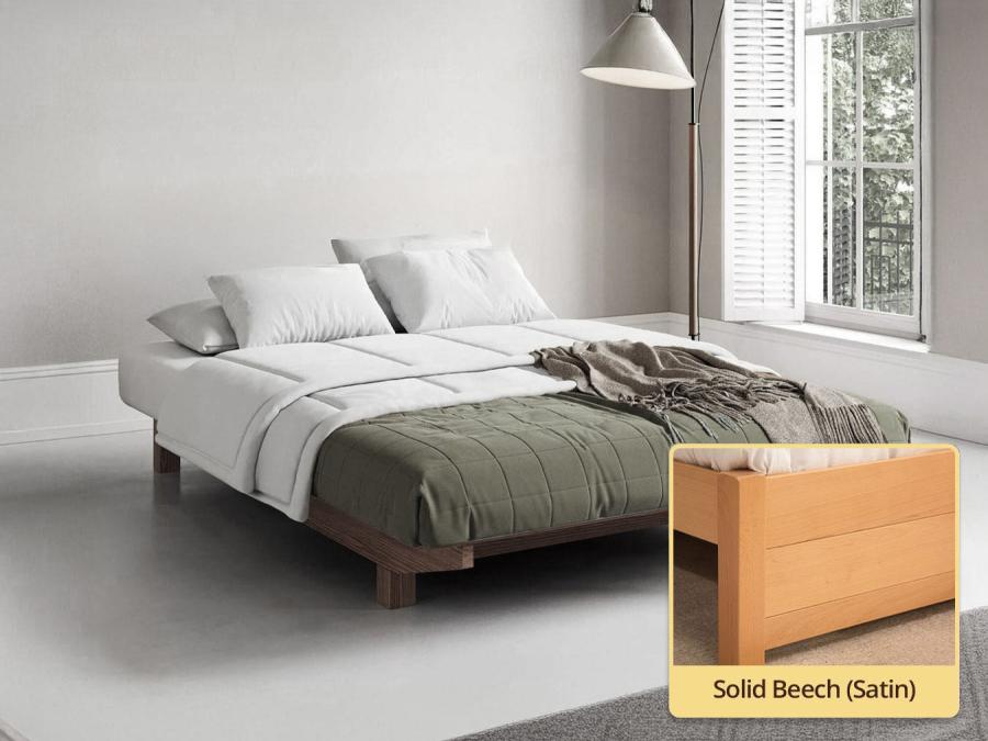 solid beech platform bed floating design by get laid beds