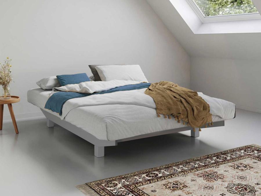 shoreditch platform bed in warm grey