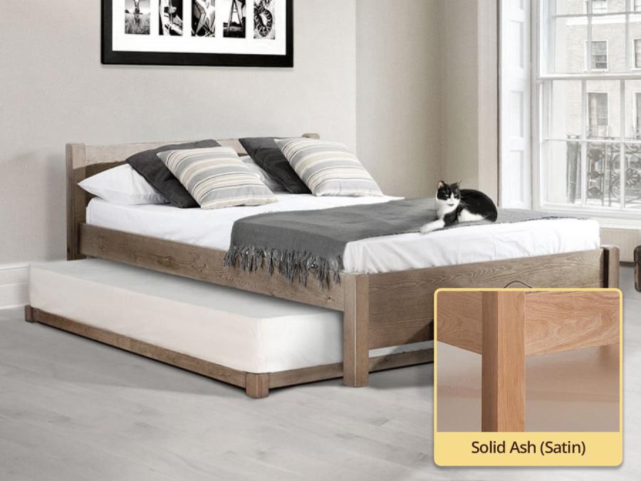 solid ash wooden guest bed by get laid beds