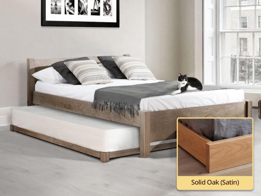 solid oak wooden guest bed by get laid beds