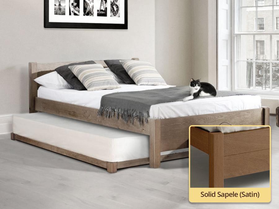 solid sapele guest bed by get laid beds