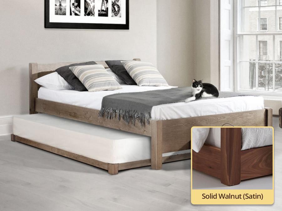 solid walnut guest bed by get laid beds