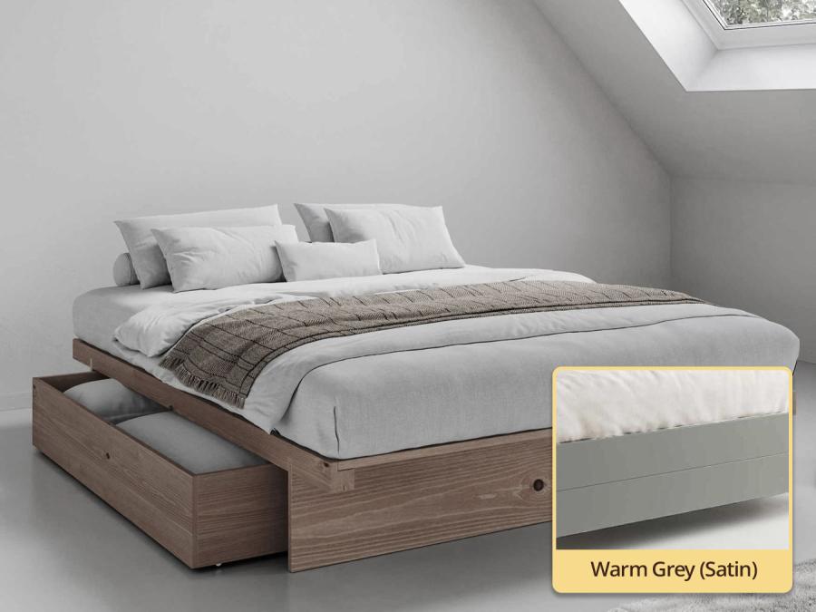 grey japanese storage bed frame by get laid beds