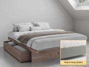 grey japanese storage bed frame by get laid beds