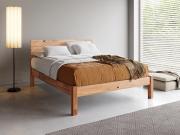kensington wooden bed frame in cinnamon