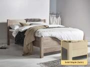 solid maple kings bed