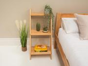 wooden ladder shelf 2 tier