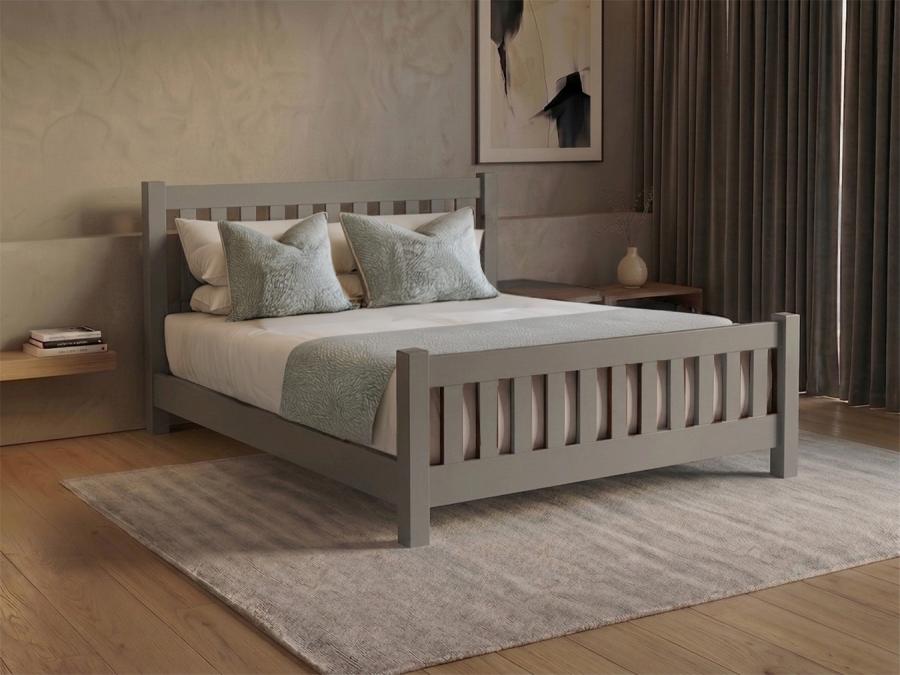 grey low bradgate bed by get laid beds