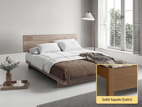solid sapele low fuji attic bed frame